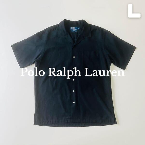 POLO RALPH LAUREN caldwell オープンカラーシャツ 黒 ポロラルフローレン グリーン コールドウェル キャンプシャツ シルクコットン