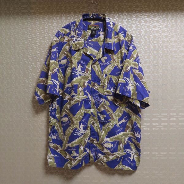 90s pataloha 1999年 バナナラマ柄 パタロハ patagonia 希少 アロハシャツ