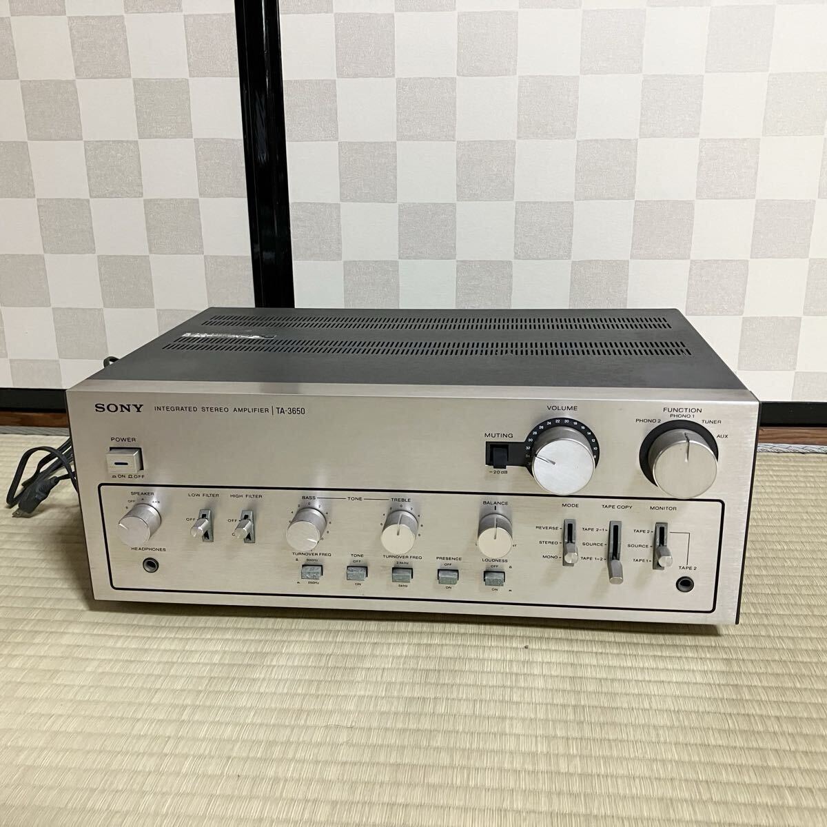 SONY TA-3650 (2) プリ・メインアンプ 動作確認品 中古品 Yahoo!オークション -「sony ta-3650」の落札相場・落札価格