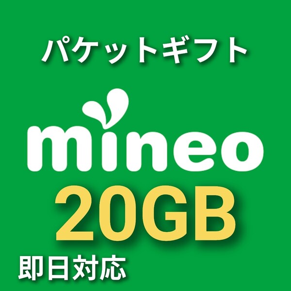 即日対応 mineo マイネオ パケットギフト 20GB