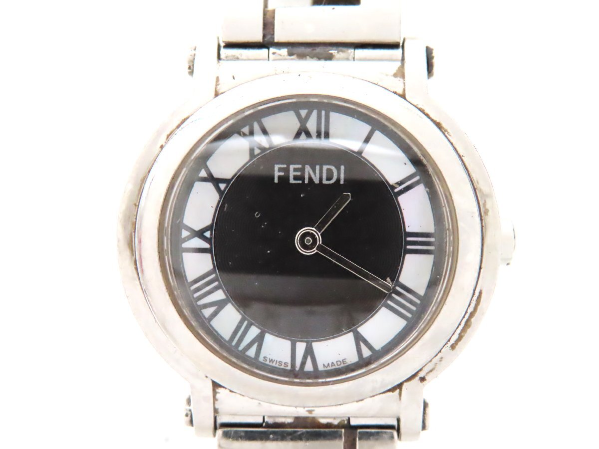 【極美品】FENDI フェンディ 6100L シェルダイアル レディースウォッチ 極美品】FENDI フェンディ 6100L シェルダイアル レディース