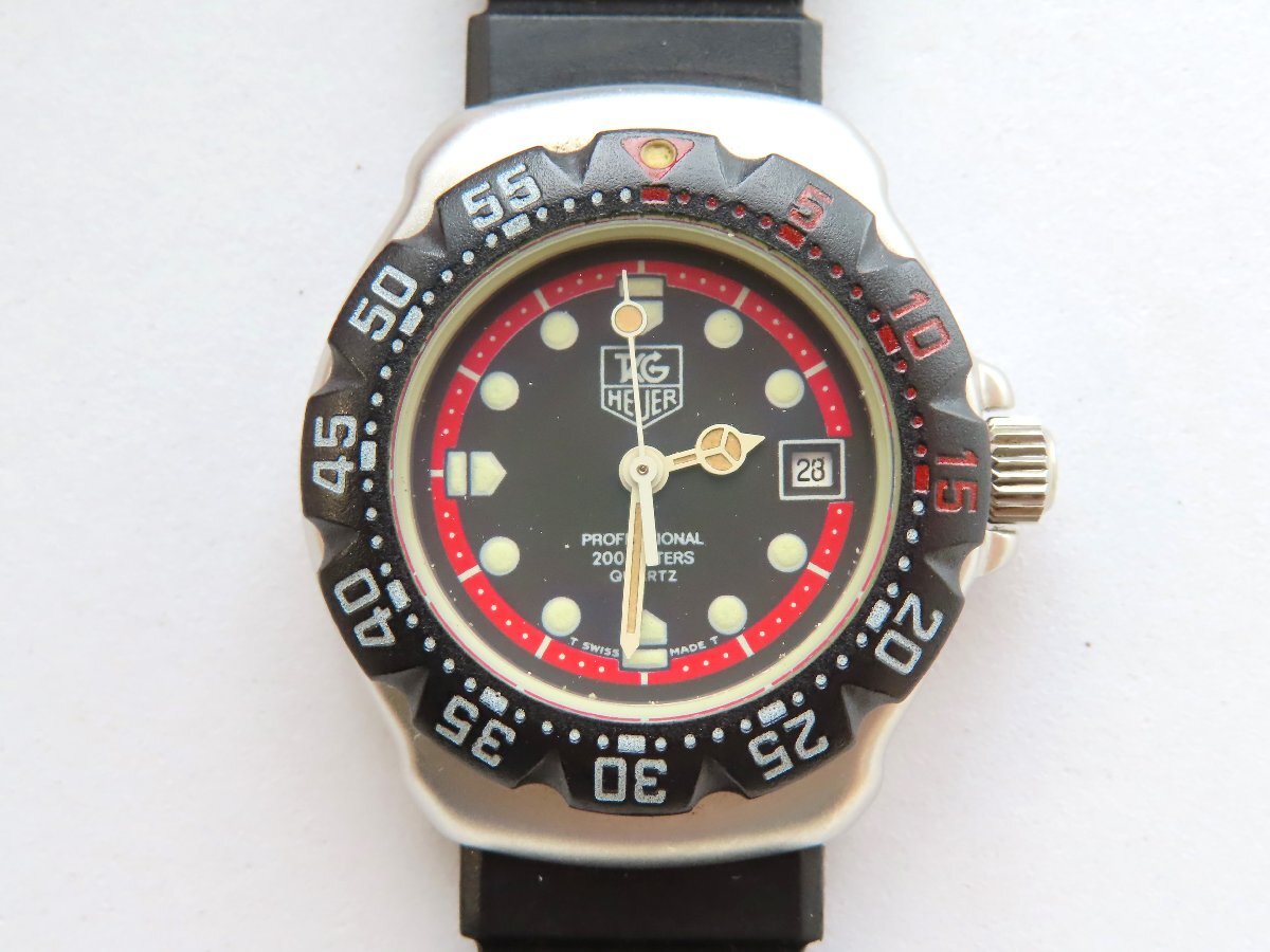 美品 稼動品 タグホイヤー フォーミュラー1 ビンテージ 黒文字盤 メンズ Yahoo!オークション -「heuer フォーミュラ1」の落札相場・落札価格