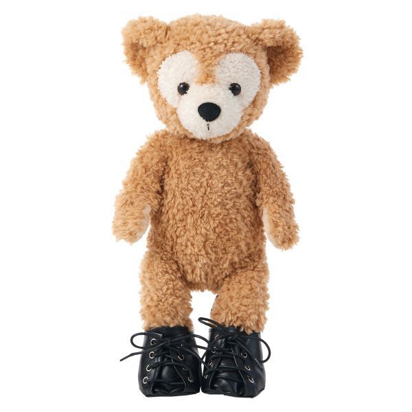 paomadei 9051 ぬいぐるみ用衣装 合皮シューズ ブラック 8穴 ブーツタイプ 単品 コーデ用 ダッフィー Sサイズ用 ハンドメイドコスチューム