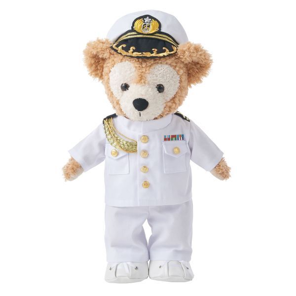 paomadei 682 ぬいぐるみ用衣装 海上自衛隊 儀礼服 夏服 白 ダッフィー Sサイズ用 ハンドメイドコスチューム ウェディングにも!