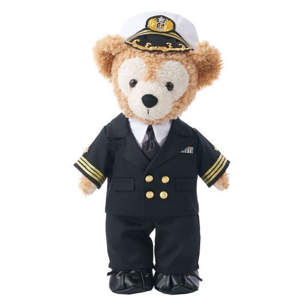 paomadei 878 ぬいぐるみ用衣装 海上自衛隊 儀礼服 冬服 黒 ダッフィー Sサイズ用 ハンドメイドコスチューム ウェディングにも!