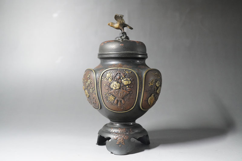 【hayamanotuki】高岡銅器 大峰作 蝋型鋳銅 香炉 Yahoo!オークション -「香炉 大峰」の落札相場・落札価格