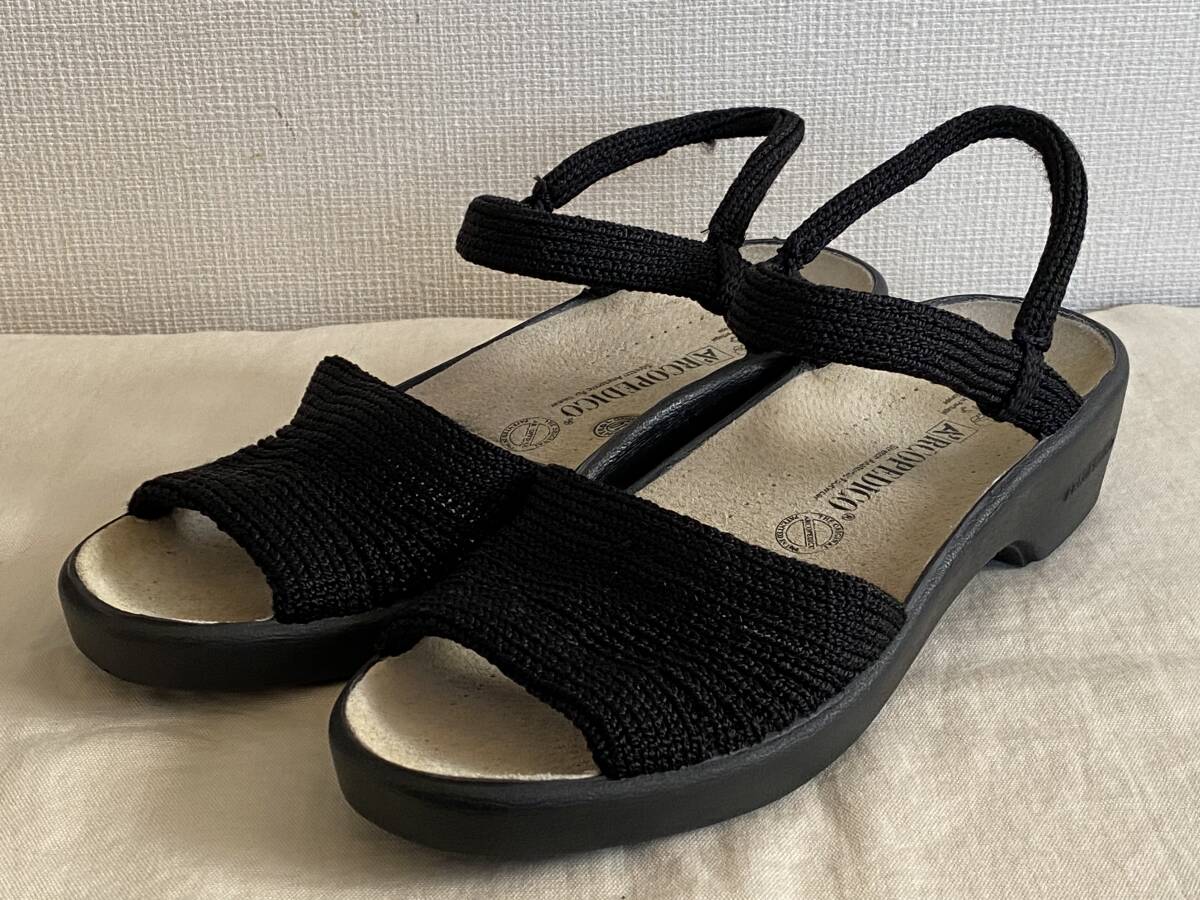 未使用級☆ARCOPEDICOフラットパンプス ストラップ 超軽量 25cm Yahoo!オークション -「arcopedico アルコペディコ」の落札相場