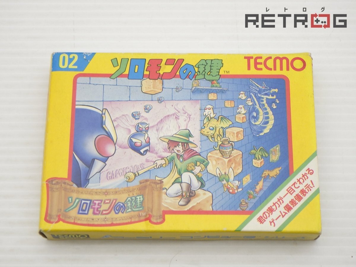 【希少☆レア】ファミコンソフト ソロモンの鍵 箱説付き 動作確認済み Yahoo!オークション -「ファミコン ソロモンの鍵」の落札相場