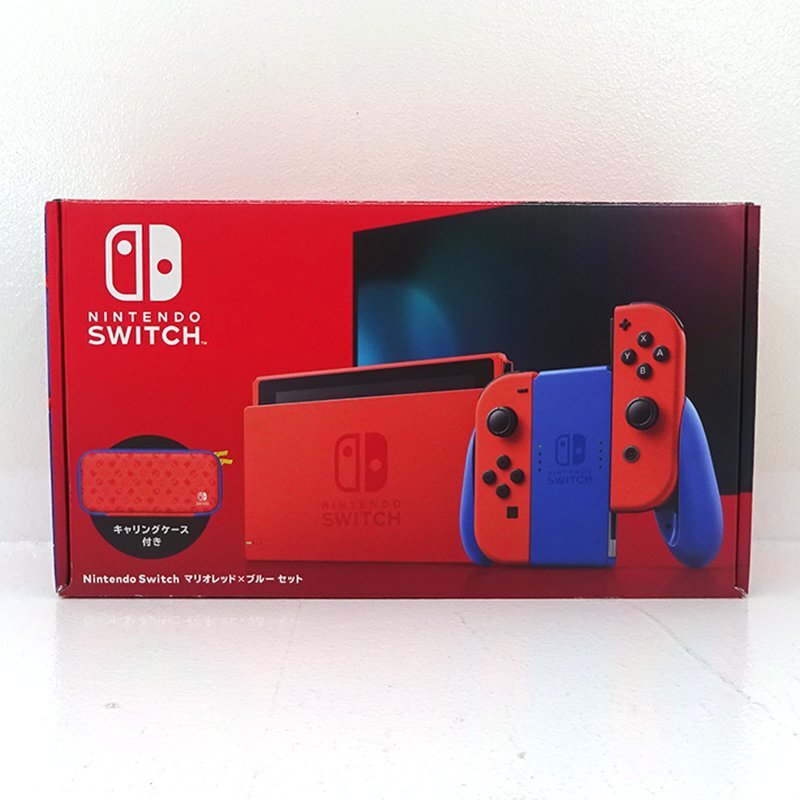 【中古美品】Nintendo Switch マリオレッド&ブルー本体 Yahoo!オークション -「nintendo switch 本体 マリオレッド