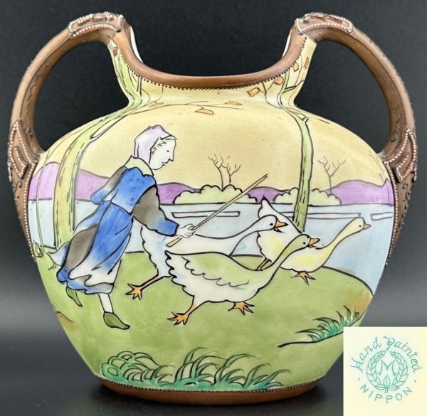 Noritake 日本陶器会社 木村義一 薔薇柄金彩 花瓶 ハンドペイント 2025年最新】Yahoo!オークション -オールドノリタケ 花瓶の中古
