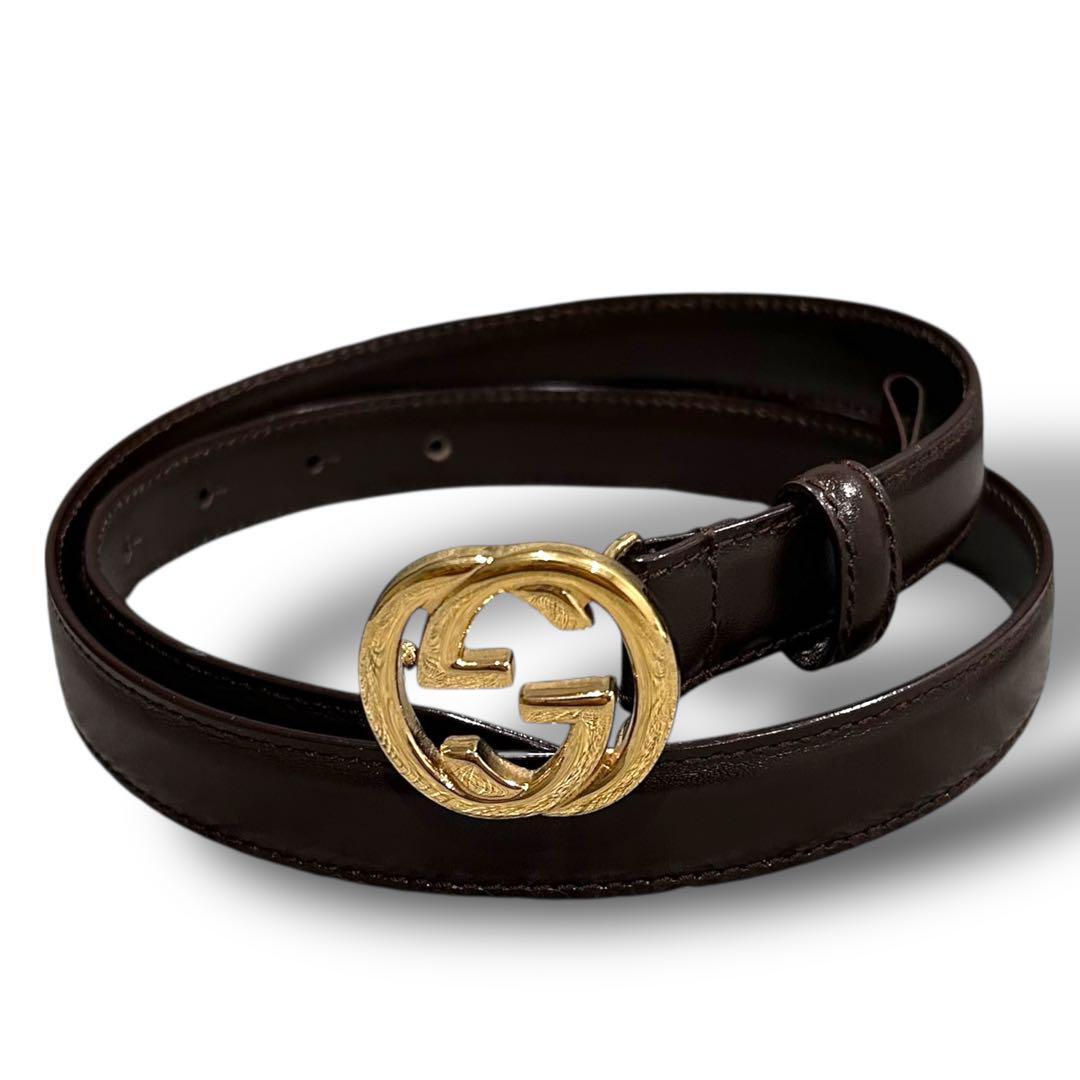 美品✨GUCCI グッチ ベルト インターロッキング シェリーライン レディース 2025年最新】Yahoo!オークション -グッチ インターロッキング