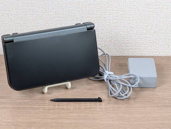 【レアな上画面IPS液晶・極美品】Newニンテンドー3DS LL メタリックブラック 動作確認済!早い者勝ち!