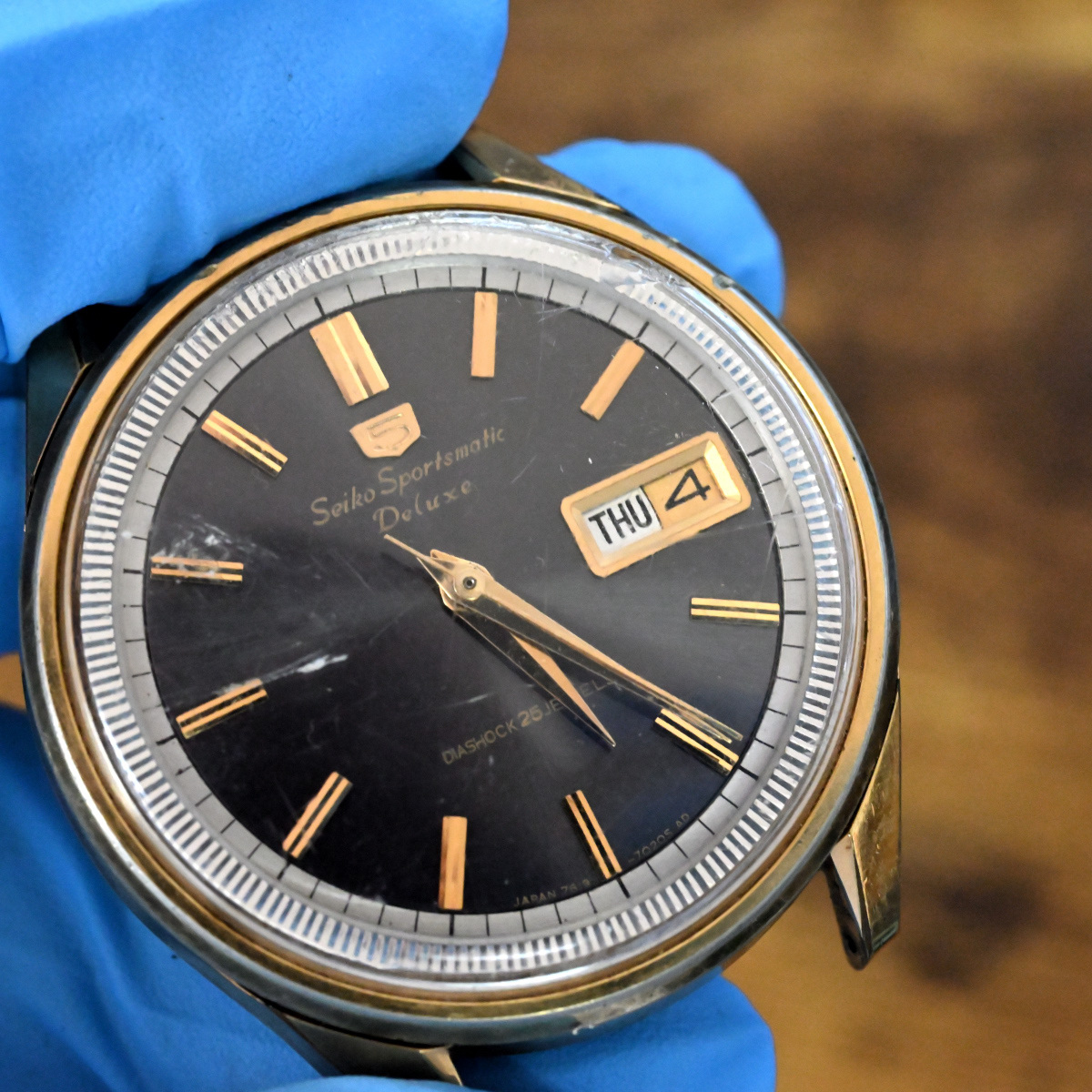 セイコーSEIKO 5スポーツマチック ブラックミラーダイヤルフルーテッドベゼル Yahoo!オークション -「セイコー スポーツマチック 黒」の落札