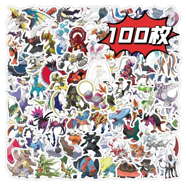 ポケモン キャラクター ステッカー シール 100枚
