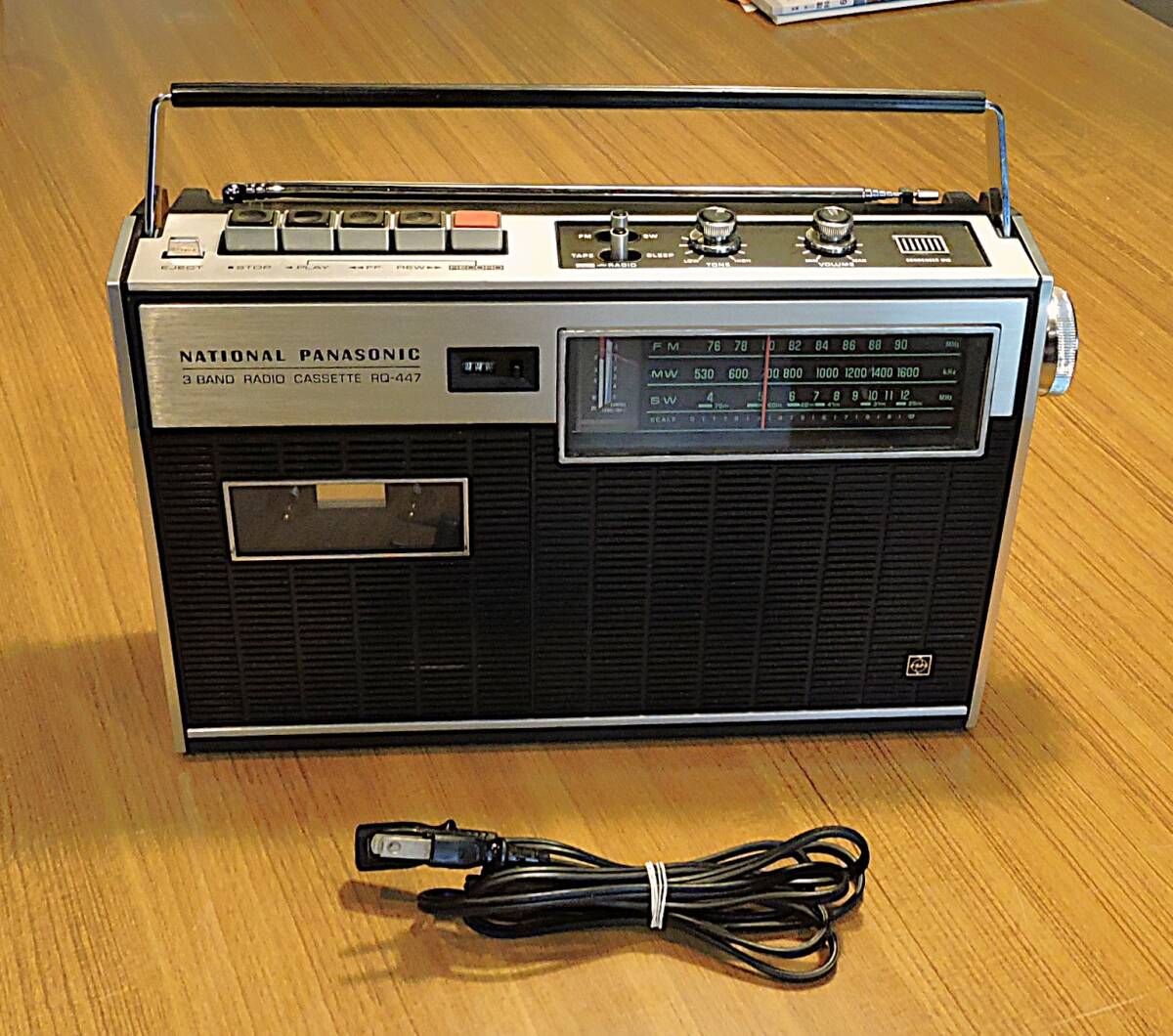 【お値下げ中】National RQ-447 ラジカセ 昭和レトロ 動作品 三丁目のラジカセ｢黎明｣ | 別館「昭和おやぢのアナログらいふ」