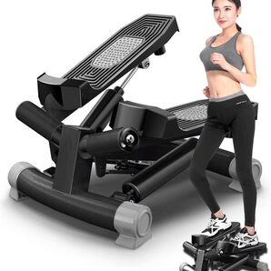 エクササイズバンド/モニター付き 全身トレーニング 足踏みステッパー