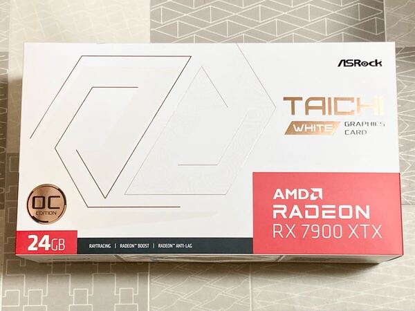【新品未開封 送料無料 即日対応 保証付】 ASRock Radeon RX 7900 XTX TAICHI WHITE 24GB OC 白色 グラボ グラフィックボード