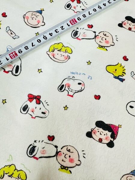 ニット生地 スヌーピー 50センチ ハンドメイド