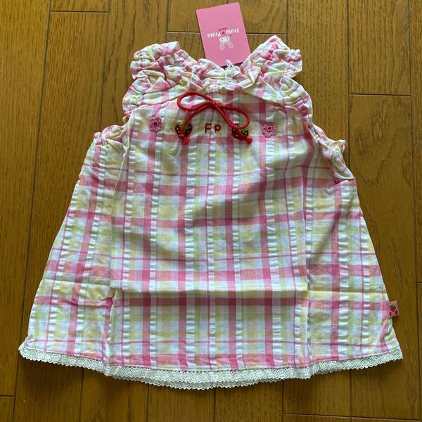 SALE 未使用 マッカ ワンピース 95 女の子 半袖ワンピース トップス ノースリーブ