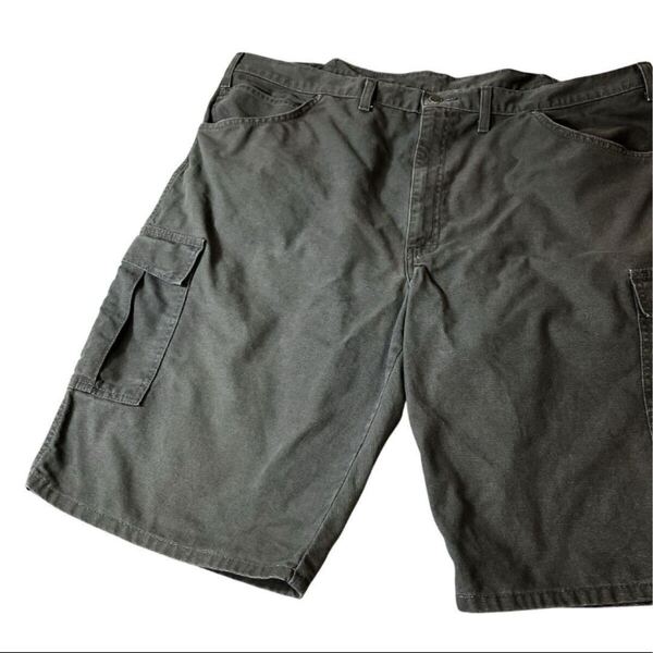 Dickies ディッキーズ00s ダックパンツ カーゴショーツW44グレー ハーフパンツ ショートパンツ ショート グレー 古着 短パン