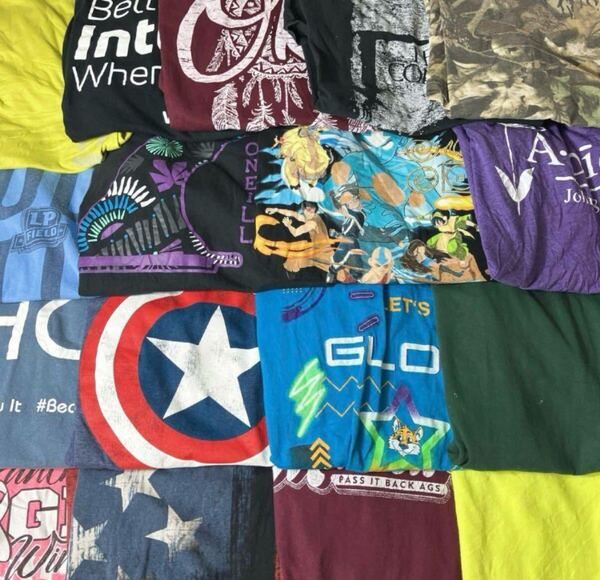 17着セット XLサイズのみ USA製有 US輸入Tシャツまとめ売り 人気卸売 アメリカ古着 アメカジ セット ロゴ 古着 プリント 洗濯済み