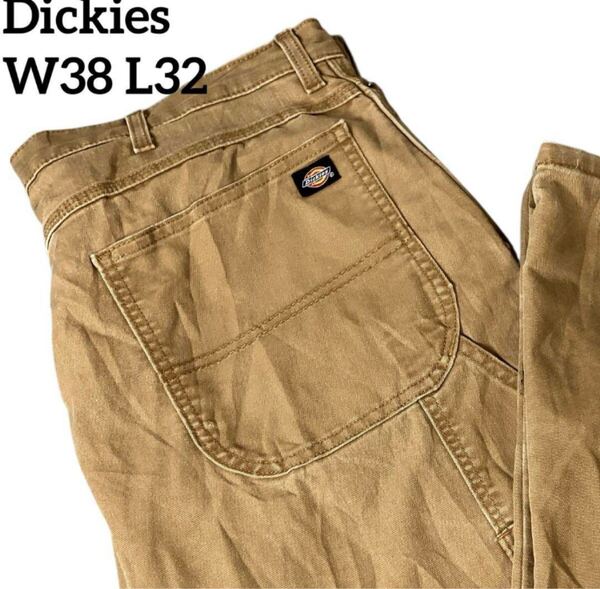 Dickies ペインターパンツ ワークパンツ色褪せキャメルW38 L32 ディッキーズ