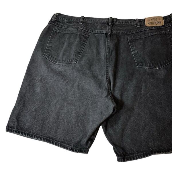 USA製 90s ヴィンテージ ラングラー wrangelr ブラックデニム ショーツ色褪せ黒W46 ショートパンツ ハーフパンツ ショーツ 古着