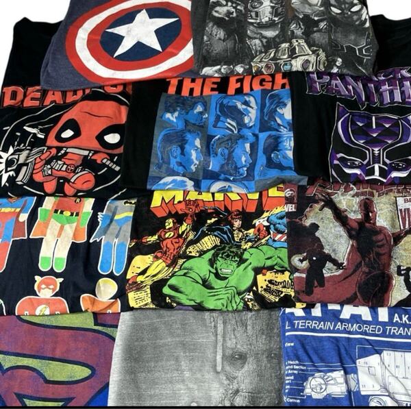 ムービーTシャツ アメコミTまとめ売り XL〜2XL19着セット スターウォーズ他 US輸入Tシャツまとめ売り 人気卸売 アメリカ古着 洗濯済み