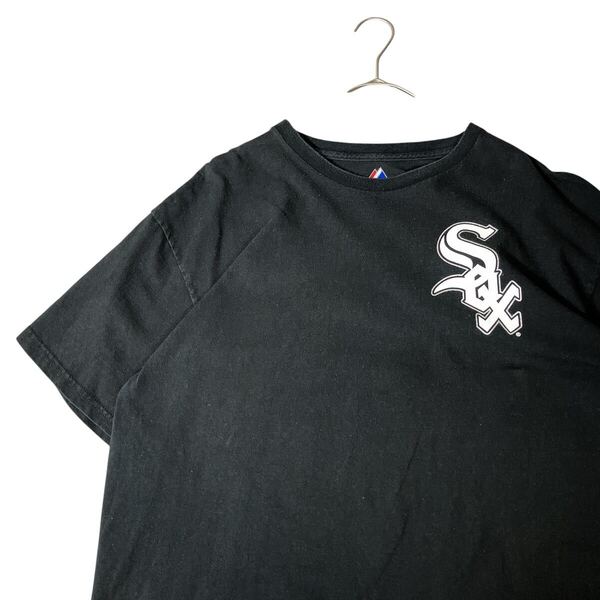 MLB ホワイトソックス 00s majestic チームロゴTシャツ 背番号41 HUMBER ベースボール 野球 メジャーリーグ 半袖Tシャツ ブラック 黒XL