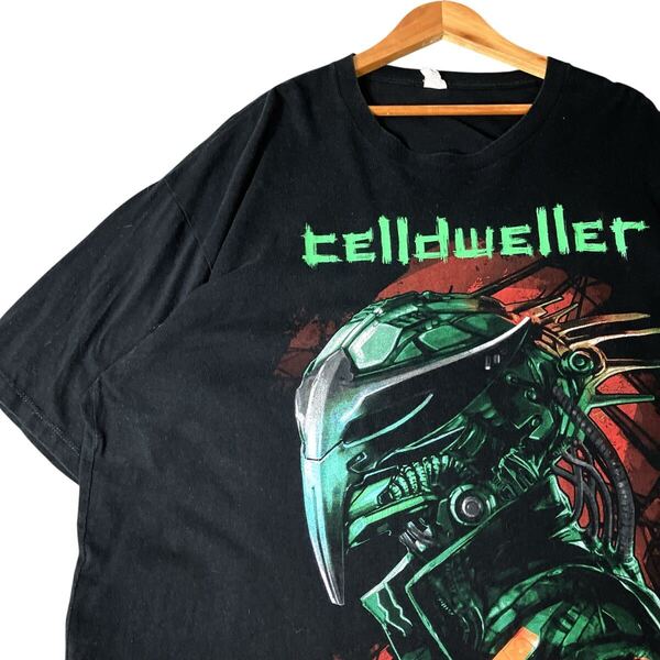 celldweller バンドTシャツ バンT ミュージックTシャツ Tシャツ 古着 黒 ブラック 2XL ビッグシルエット 00s 半袖