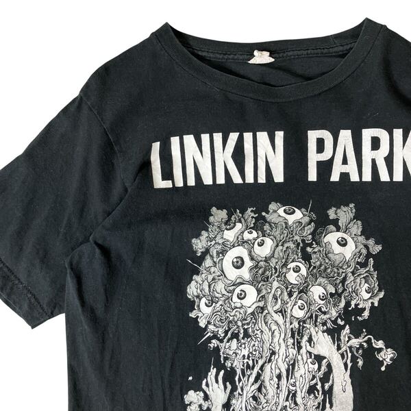 LINKIN PARK リンキンパーク 00s バンドTシャツ バンT 半袖Tシャツ ロックTシャツ Tシャツ 黒ブラック 半袖 XS相当