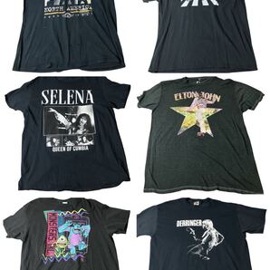 12着セット XLサイズのみ US輸入Tシャツまとめ売り 人気卸売 半袖Tシャツ 音楽 古着 ミュージックTシャツ他 黒Tシャツ多め 00s