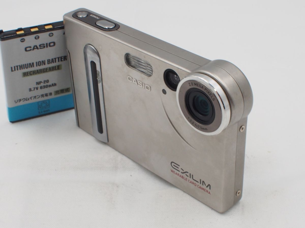 レトロ⭕️【動作oK!】CASIO EXILIM CARD EX-S2 シルバー Yahoo!オークション -「casio ex-s2」の落札相場・落札価格