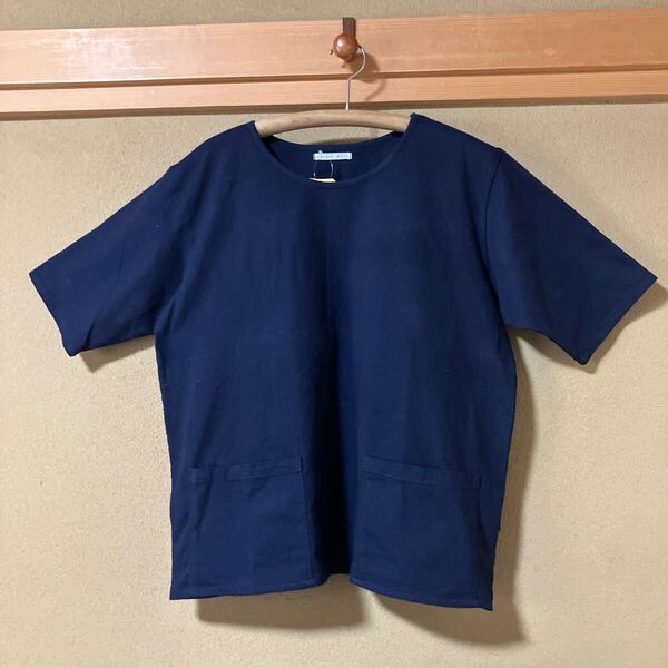ガイジンメイド、藍染め幅広レディースT-シャツ Freeサイズ