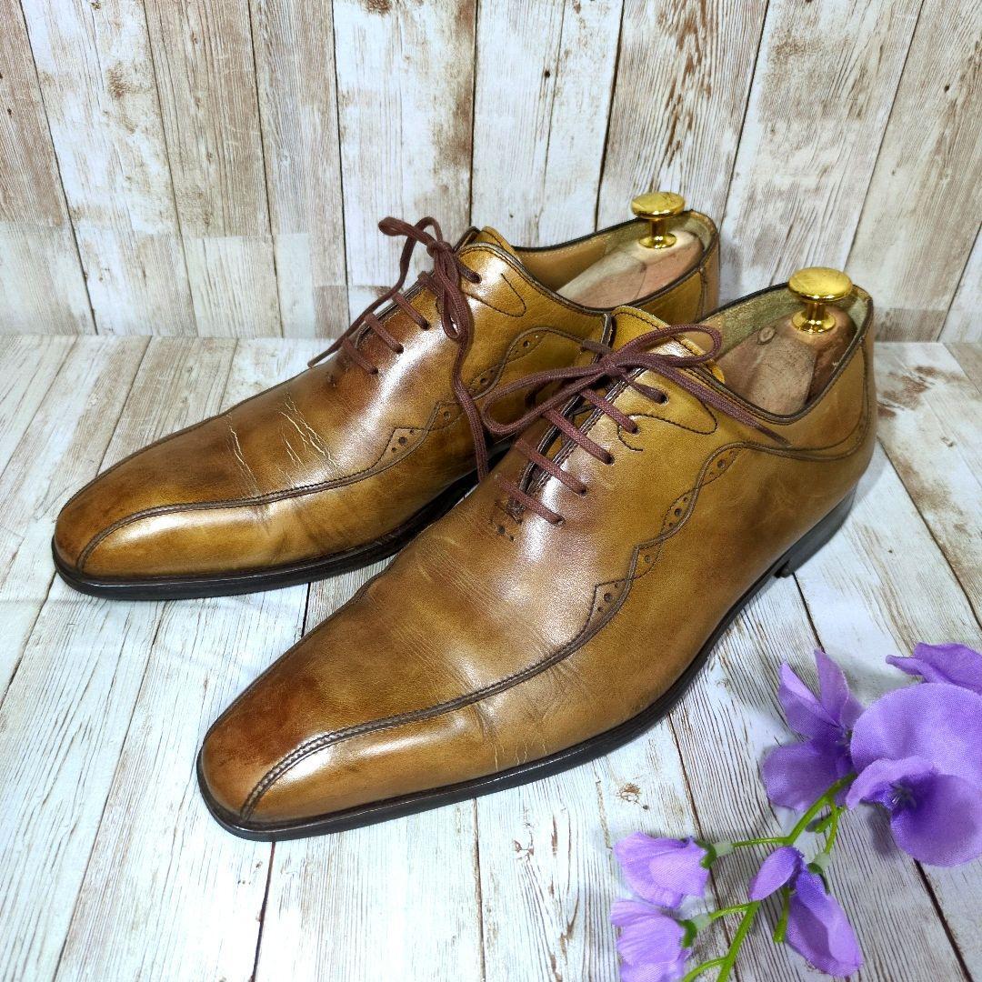 イタリア靴 MAGNANNI レザーシューズ ヴィンテージ 41 Yahoo!オークション -「マグナーニ 41」(ビジネスシューズ