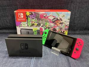 ジャンク【1円スタート】 【ソフト欠品】Nintendo Switch ニンテンドースイッチ スプラトゥーン2 エディション 本体(ゆ10-06-01)
