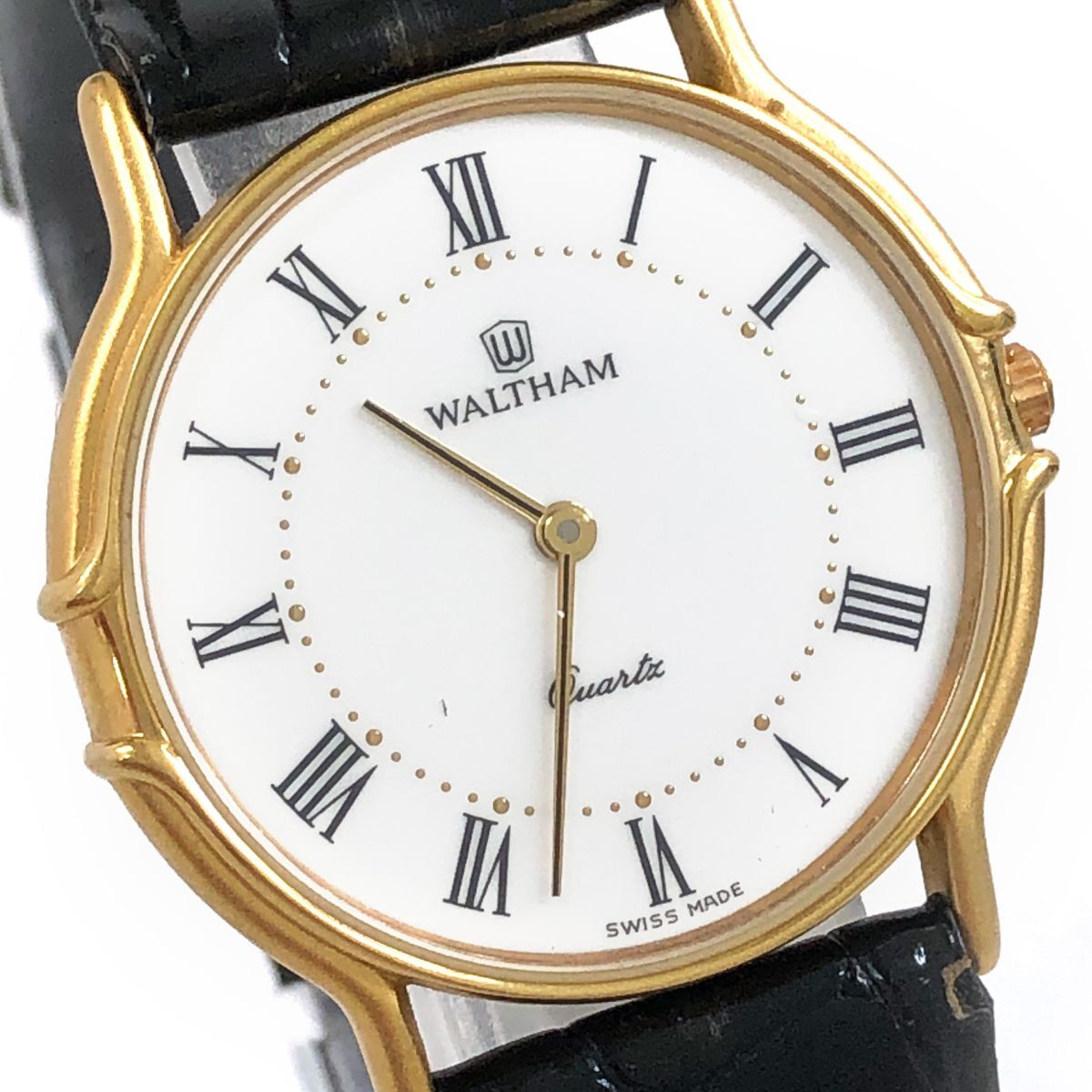美品　電池交換済　ウォルサム　コンビ　11Pダイヤモンド　デイト Waltham - 電池交換済 WALTHAM ウォルサム 760.10.95130.52 純正