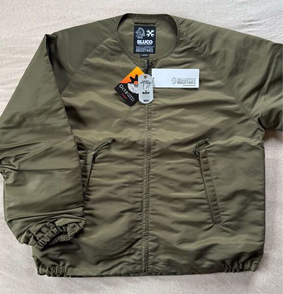 L新品 BALLISTICS × BLUCO オクタ フリース ジャケット ブルゾン クルーネック インナー ブルコ バリスティクス メンズ オリーブ カーキ