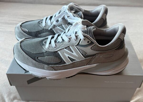 24.5新品 New Balance W990GL6 スニーカー USAモデル V6 シューズ size 24.5cm ニューバランス レディース グレー