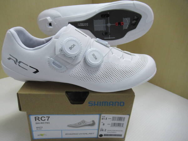 シマノ RC703 白 EU41.5 26.2cm ロード SPD-SL