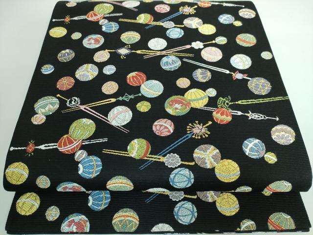 正絹 袋帯 六通柄 山下織物謹製 雅楽器集め図案 極上 逸品 未使用品 正絹 袋帯 六通柄 山下織物謹製 雅楽器集め図案 極上 逸品 未使用