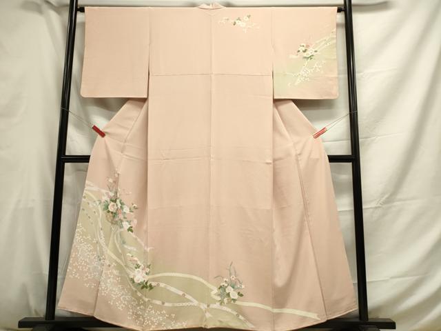 ♦︎きもの結♦︎訪問着　総刺繍　束ね熨斗花文　暈し染め　未使用　正絹♦︎sa023 ♦︎きもの結♦︎訪問着 総刺繍 束ね熨斗花文 暈し染め 未使用