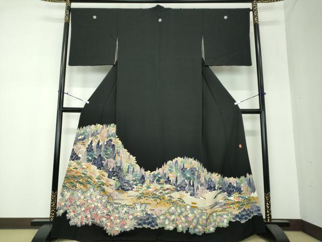 【大型】日展特選作家 百貫華峰（俊夫）染額 A 大型】日展特選作家 百貫華峰（俊夫）染額 A 絵画