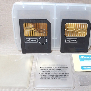 スマートメディア 64MB 2枚 ケース・シール付き オリンパス ≪送料無料≫ SmartMedia OLYMPUS M-64P