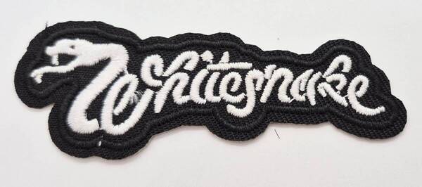 送料無料 ホワイトスネイク ミニ ロックバンド パッチ アイロン のりつき 刺繍 ワッペン アップリケ アメリカン雑貨 スマアク