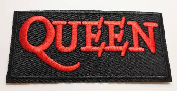 送料無料 クィーン QWEEN ワッペン アイロン 刺繍 アメリカン雑貨 ロックバンド スマアク