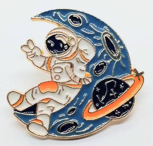 送料無料 宇宙飛行士 アストロノウト パイロット ピンブローチ ピンズ PINS バッジ バッヂ アメリカン雑貨 スマアク