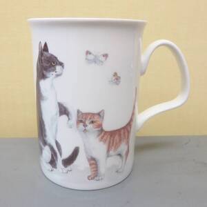 2801タ◆ロイカーカム 英国製 マグカップ Cat LOVERS ネコ キャット◆