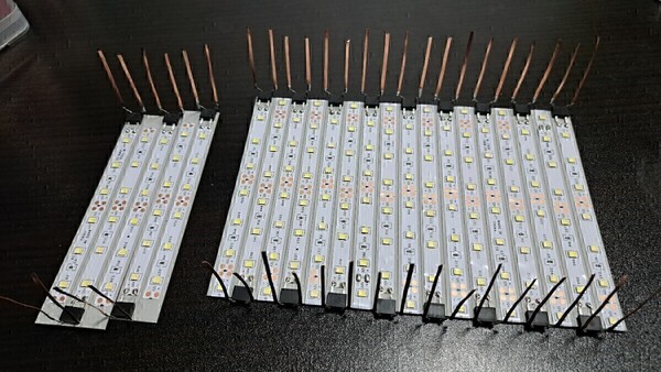 送料無料! 鉄道模型 nゲージ 自作 白色 LED led 室内灯 20両用+予備2本 通勤型電車 近郊型電車 特急形電車 テープLED 点灯確認済み(1)