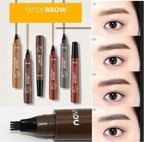 落ちない立体3D眉 TATTOO BROW リアル眉ティント 4tip タトゥー級リキッドアイブロウ 消えない マロ眉 まばら眉 うす眉 ナチュラル